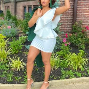 White One Shoulder Dress